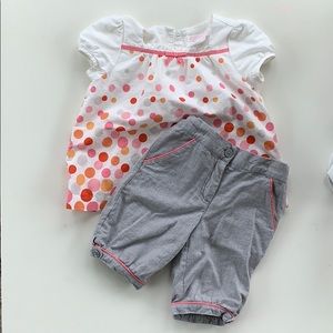 5 for $25 bundle // Polka Dot 2 Piece Set - VGUC